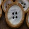 12 Pieces Faux Shell Button with Faux Wood Outer 15mm 5/8" Small Size Four Hole Shirt Button